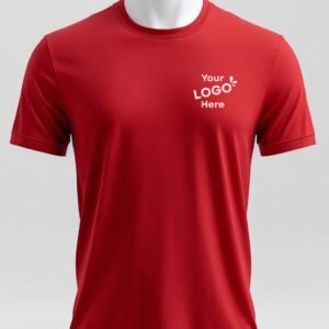 Cotton Round Neck T-shirt - Red