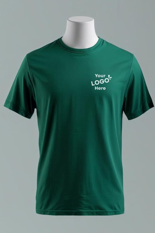 Cotton Round Neck T-shirt - Bottle Green