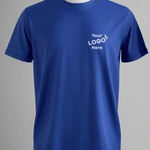 Cotton Round Neck T-shirt - Royal Blue