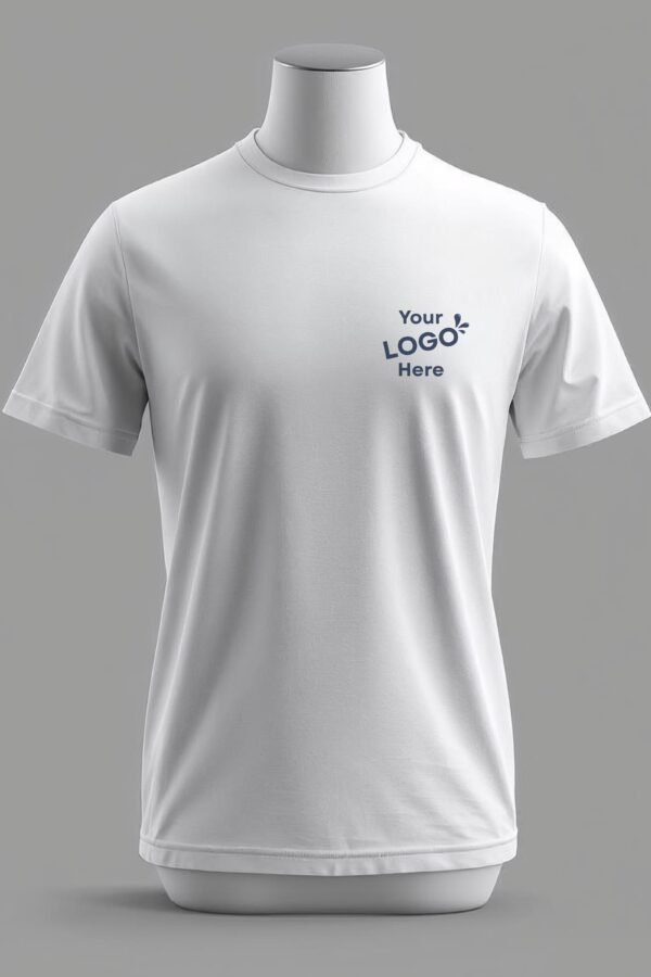 Cotton Round Neck T-shirt - White