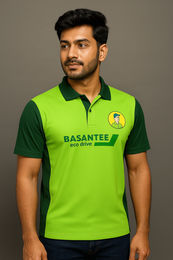 Cotton Blend Polo T-shirt