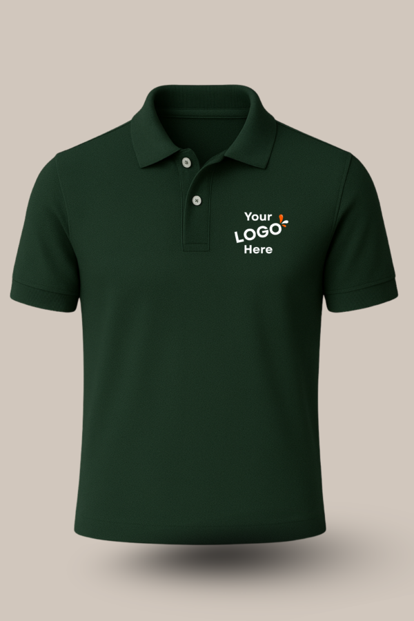 Kulti Polo T-Shirt — Bottle Green