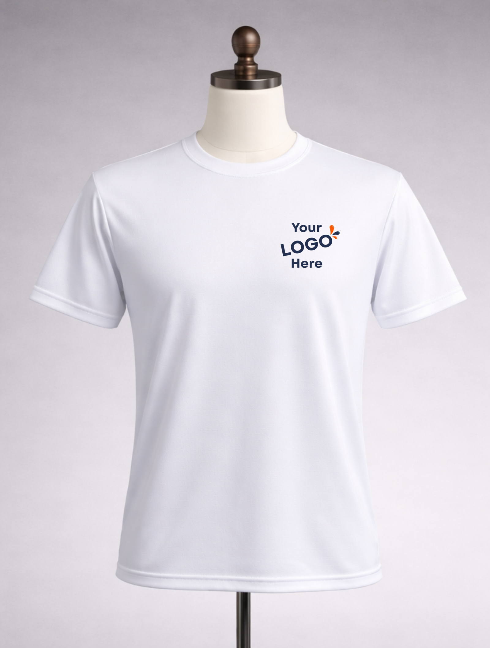 Polyester Round Neck T-Shirt