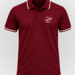 Cotton polo Maroon- Front