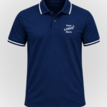 Cotton polo Nevi Blue- Front