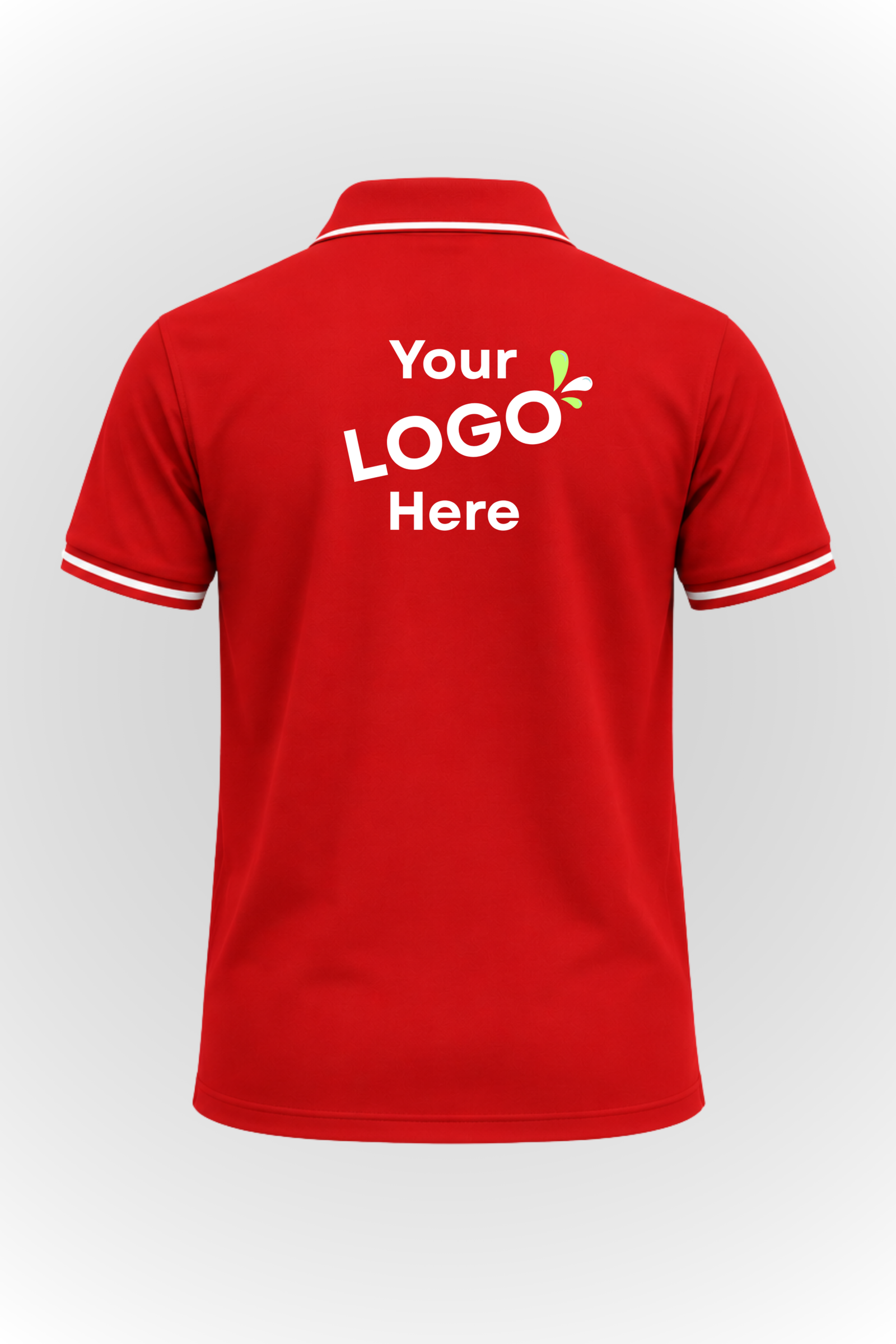 Cotton polo Red- Back