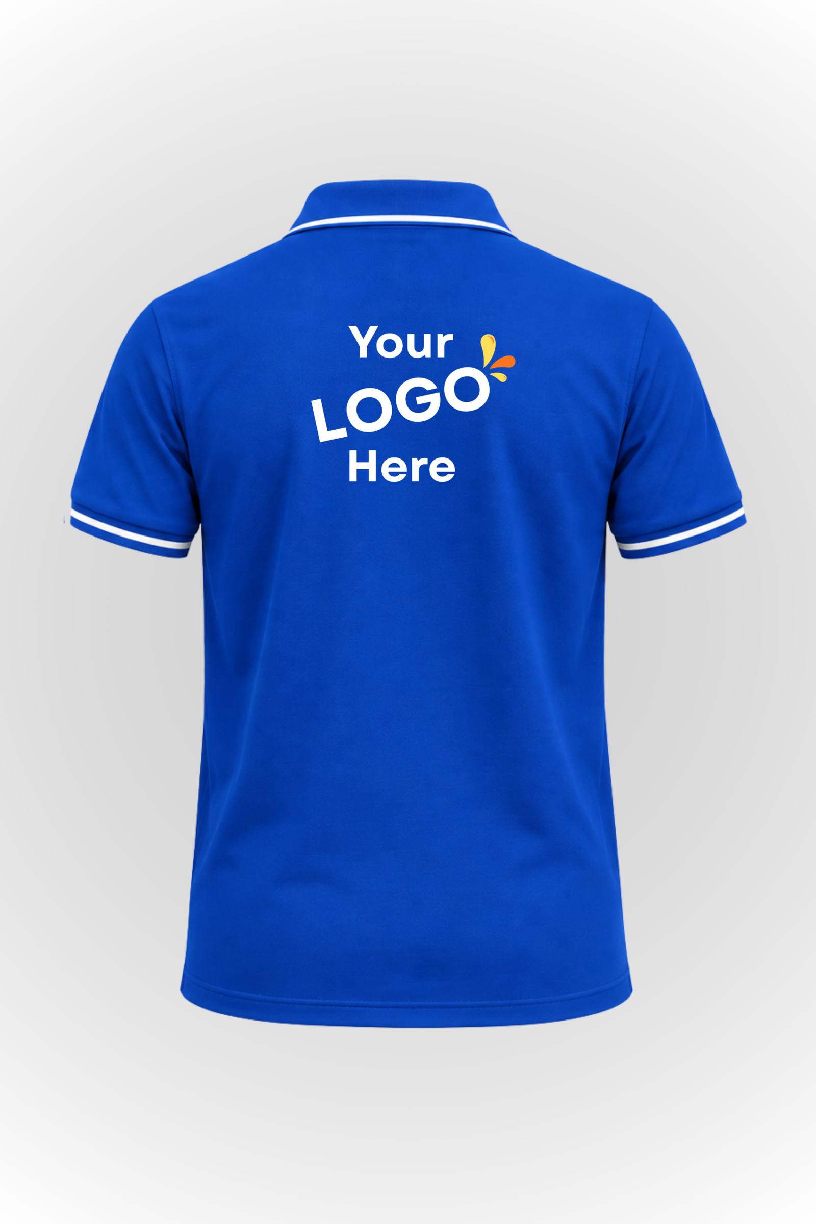 Cotton polo Royal Blue- Back