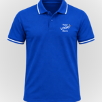 Cotton polo Royal Blue- Front