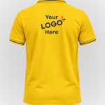 Cotton polo Yellow- Back
