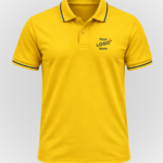 Cotton polo Yellow- Front
