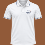 Cotton polo white- Front